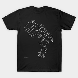 Tyrannosaurus Rex  - White Oneliner T-Shirt